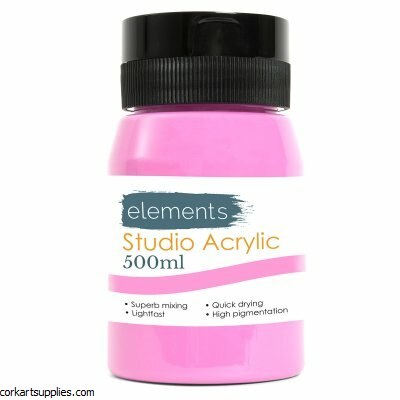 Elements Acrylic 500ml Pink