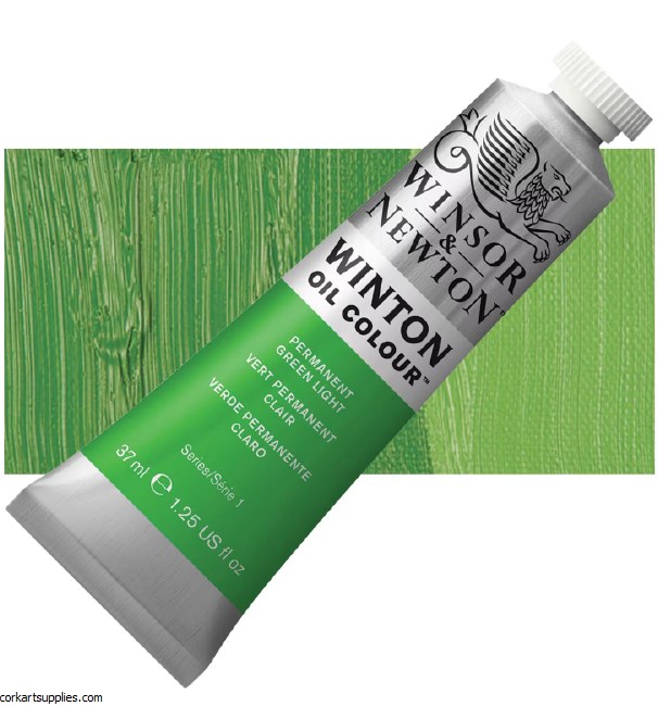 Winton Oil Colour 37ml Permanent Green Light
