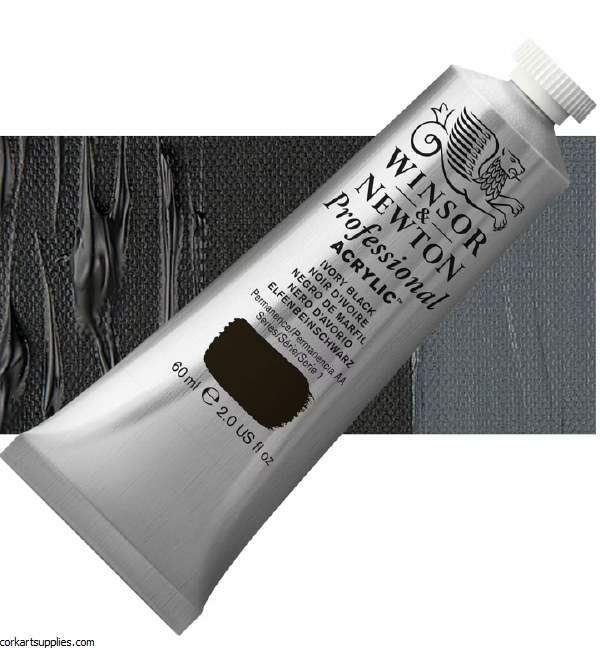Ivory Black 60ml Artists' Acrylic Winsor & Newton