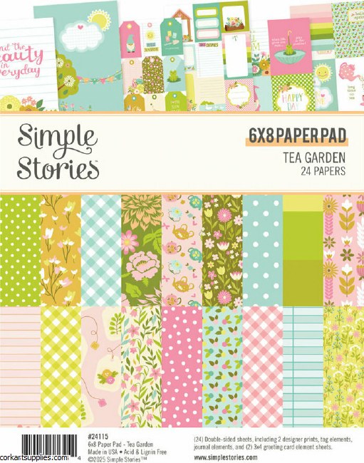 Tea Garden 6x8 Inch Pad