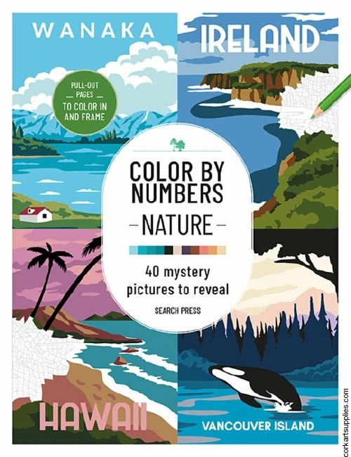Book Color By Numbers Nature