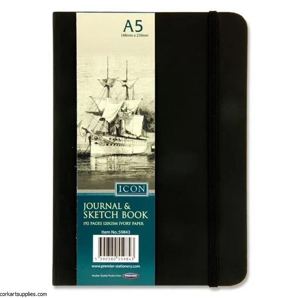 Journal With Elastic Closure / Ivory Paper A5