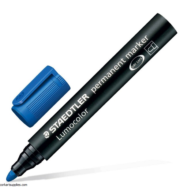 Marker Permanent Bullet Blue