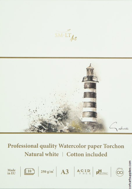SM-LT Watercolour Pro Torchon 250gm A3 Rough 10 Sheets