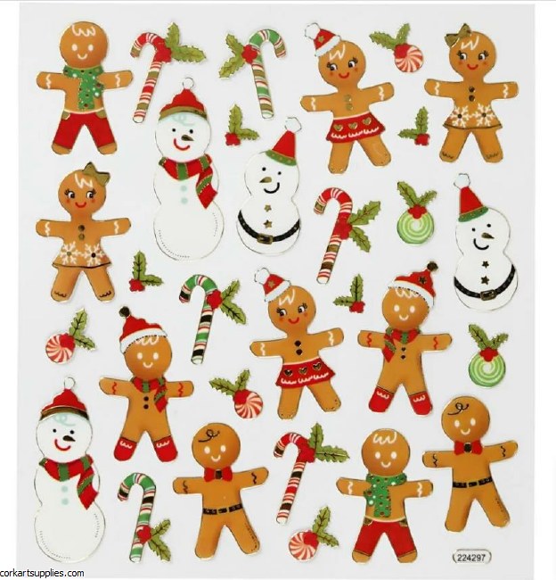 Sticker Sheet Gingerbread