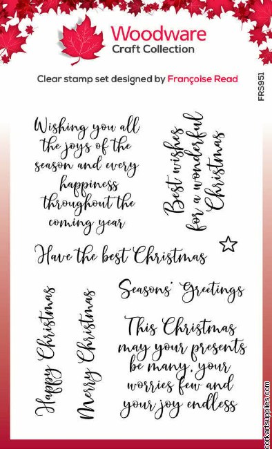 Woodware Loving Christmas Clear Stamps