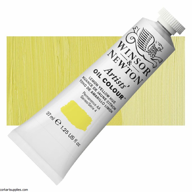 Winsor & Newton Artists Oil 37ml Lemon Yellow (Nickel Titanate) S.4