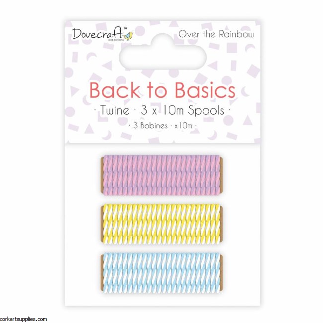 Twine Rainbow 3/Pkg 10 Meter