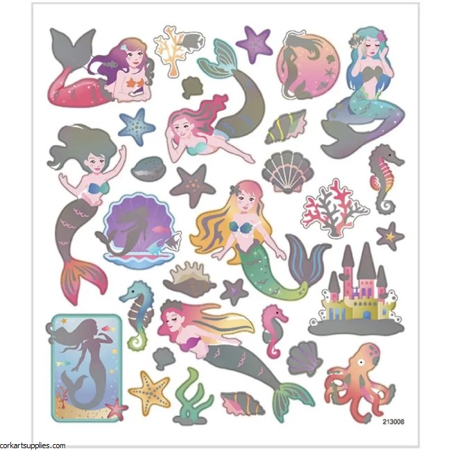Sticker Sheet Mermaids