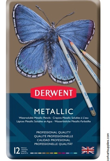 Derwent Metallic Pencils 12pk Derwent Metallic Pencils 12pk