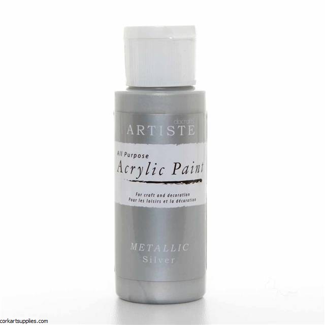 Acrylic 59ml Metallic Silver