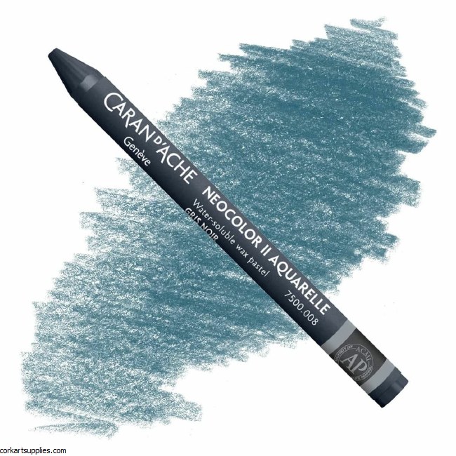 Neocolor II 008 Greyish Black