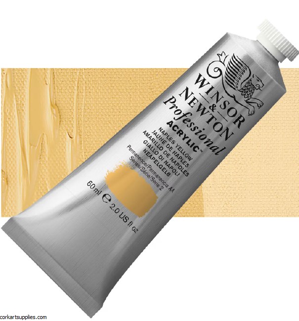Naples Yellow 60ml Artists' Acrylic Winsor & Newton