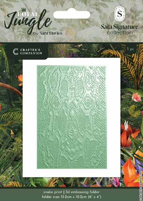 Royal Jungle 3D Embossing Folder Snake Print
