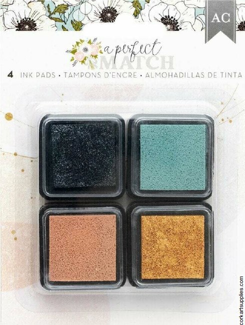 American Crafts A Perfect Match Ink Pads (4pcs)