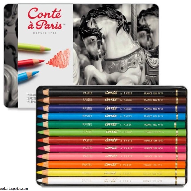 Conté Pastel Pencils 12pk