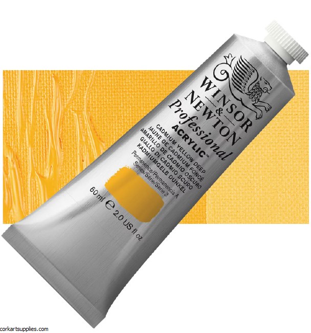 Cadmium Yellow Deep 60ml Artists' Acrylic Winsor & Newton