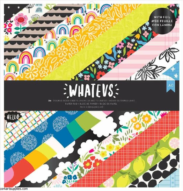 American Crafts Whatevs 12x12 Inch Paper Pad