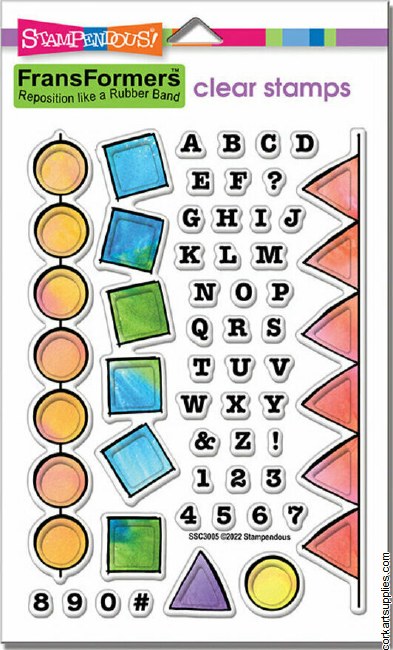 Stampendous Alphabet Fransformer Clear Stamps (outlet)