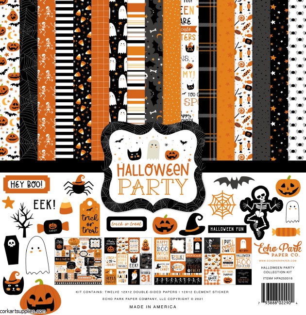 Echo Park Halloween Party 12x12 Inch Collection Kit (hp250016)