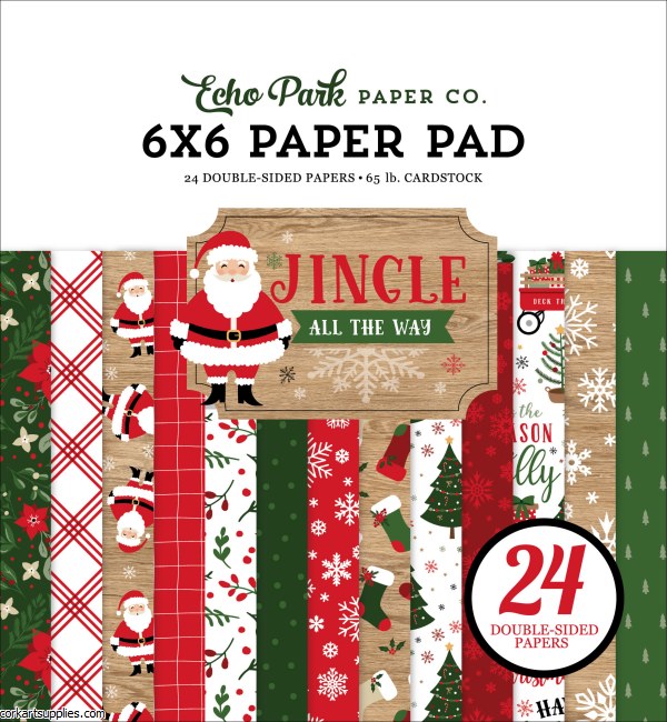 Echo Park Jingle All The Way 6x6 Inch Paper Pad