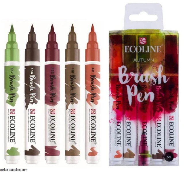 Ecoline Brush Pens Autumn 5pk