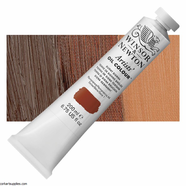 Winsor & Newton Artists Oil 200ml Burnt Sienna