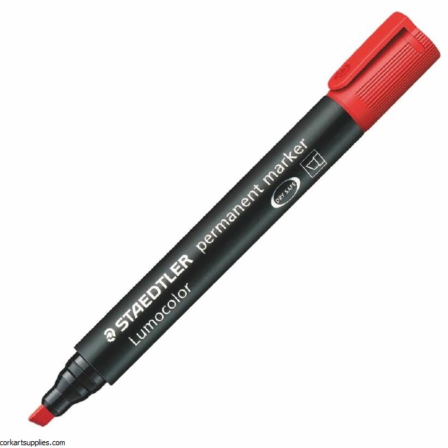 Marker Permanent Chisel Red