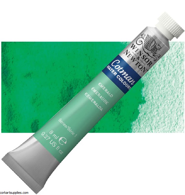 Cotman Watercolour 8ml Emerald