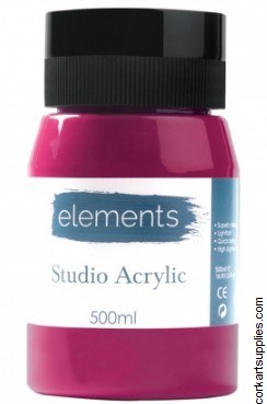 Elements Acrylic 500ml Magenta Elements Acrylic 500ml Magenta