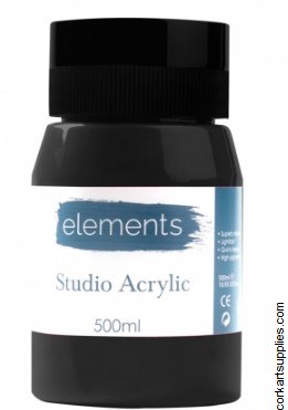 Elements Acrylic 500ml Mars Black
