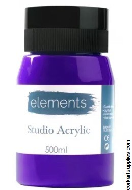 Elements Acrylic 500ml Violet