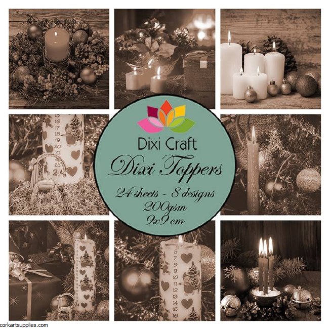 Toppers Dixi Candles 9x9cm