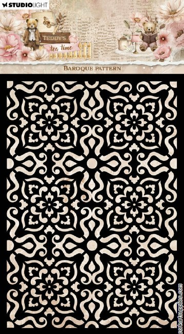 Studio Light Teddy's Tea Time Mask Baroque Pattern