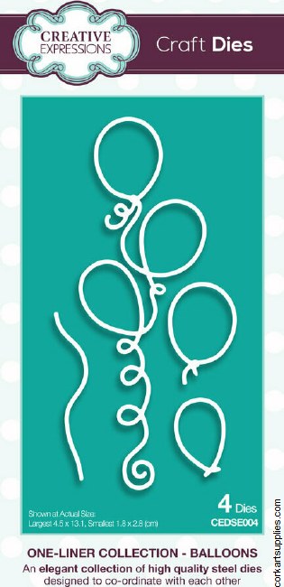 Creative Expressions Craft Dies One Liner Collection Balloons