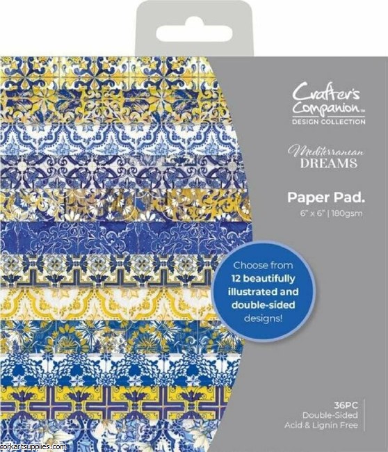 Crafter's Companion Mediterranean Dreams 6x6 Inch Paper Pad