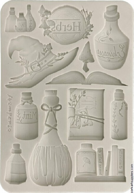 Stamperia Herbarium Silvae A5 Silicon Mould Alchemy