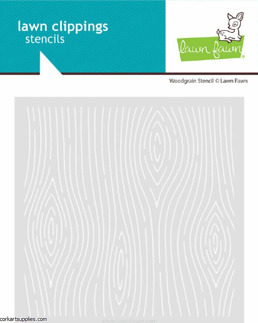 Lawn Fawn Woodgrain Lawn Clippings Stencil