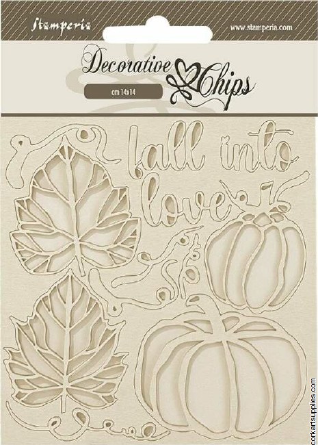 Chipboard Golden Harmony Fall Words