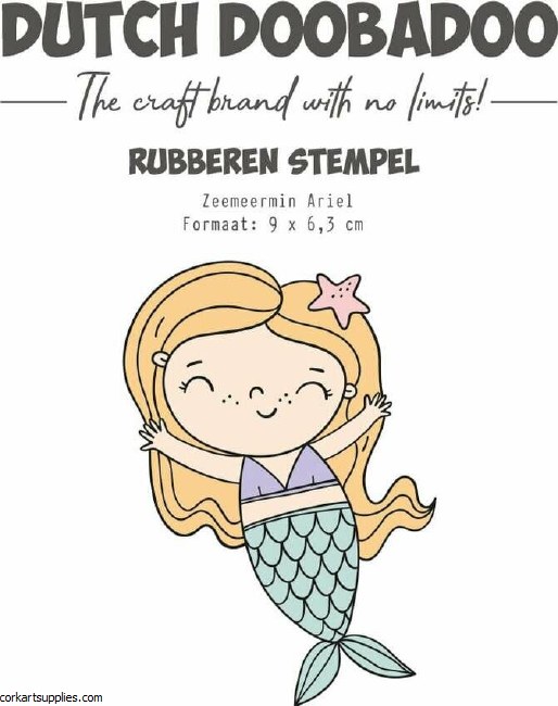 Rubber Stamp Mermaid Ariel