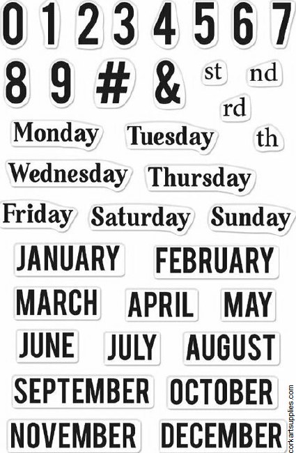 Hero Arts Months And Days Clear Stamps