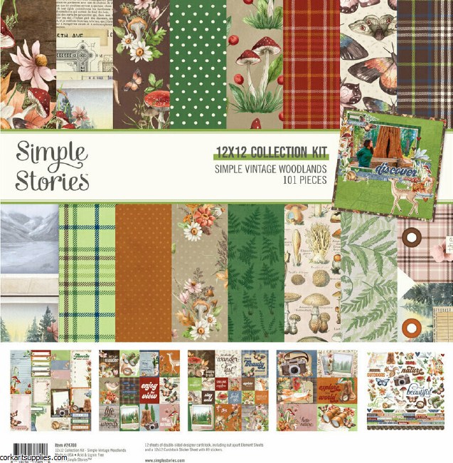 Simple Stories Simple Vintage Woodlands Collection Kit