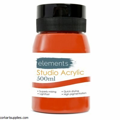 Elements Acrylic 500ml Burnt Sienna