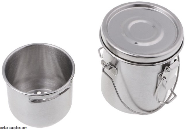 Brush Washer 237ml Stainless Steel - Air Tight Brush Washer 237ml Stainless Steel - Air Tight