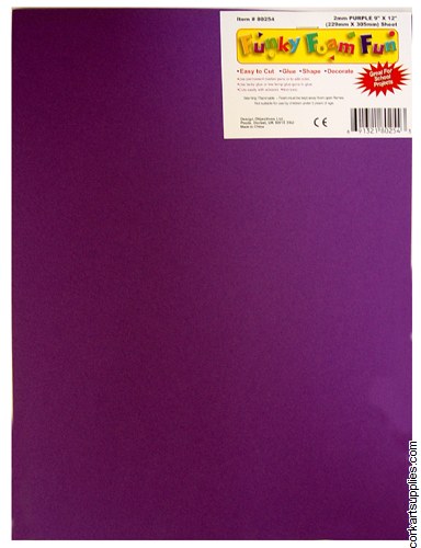 Foam Sheet 12x18in 2mm Purple Foam Sheet 12x18in 2mm Purple