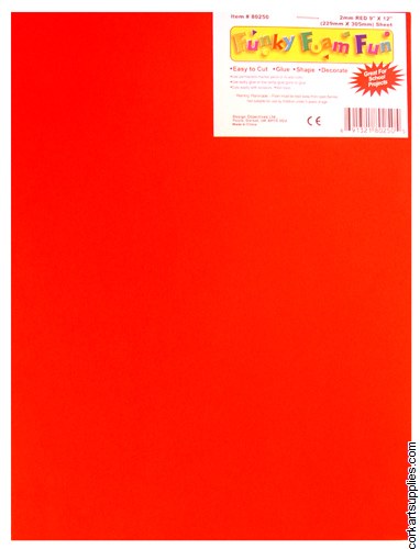 Foam Sheet 12x18in 2mm Red Foam Sheet 12x18in 2mm Red