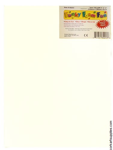 Foam Sheet 12x18in 2mm White Foam Sheet 12x18in 2mm White