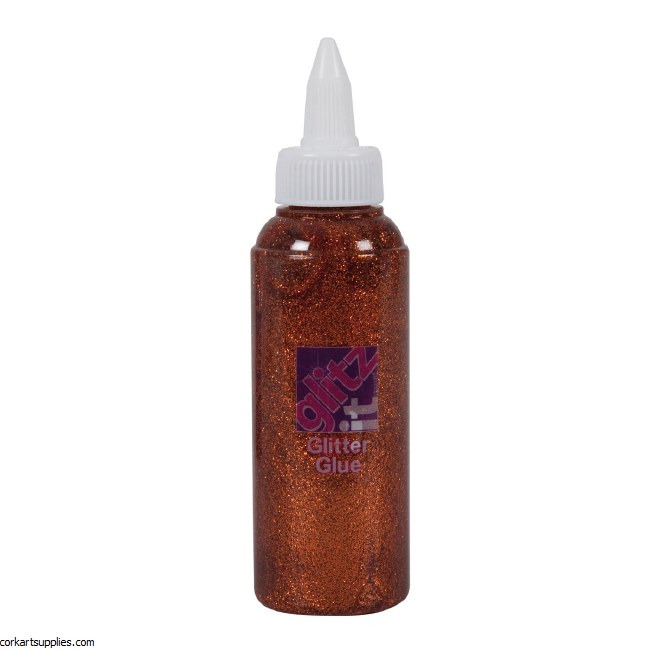 Glitter Glue 120ml Copper^ Glitter Glue 120ml Copper^