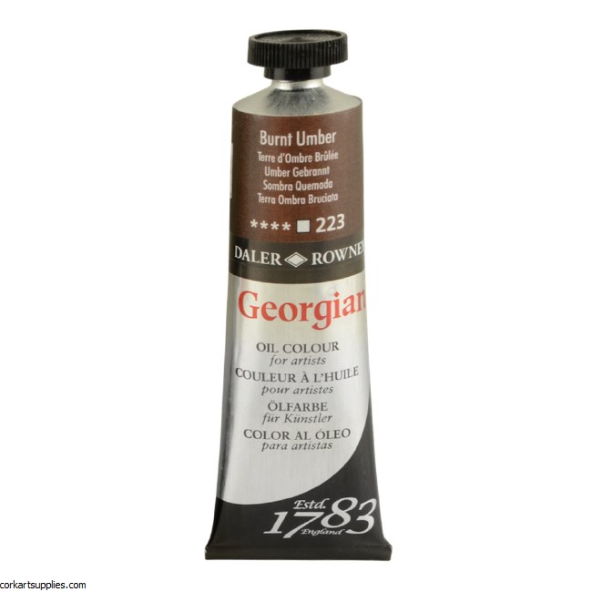 Georgian Oil Colour 38ml Burnt Umber