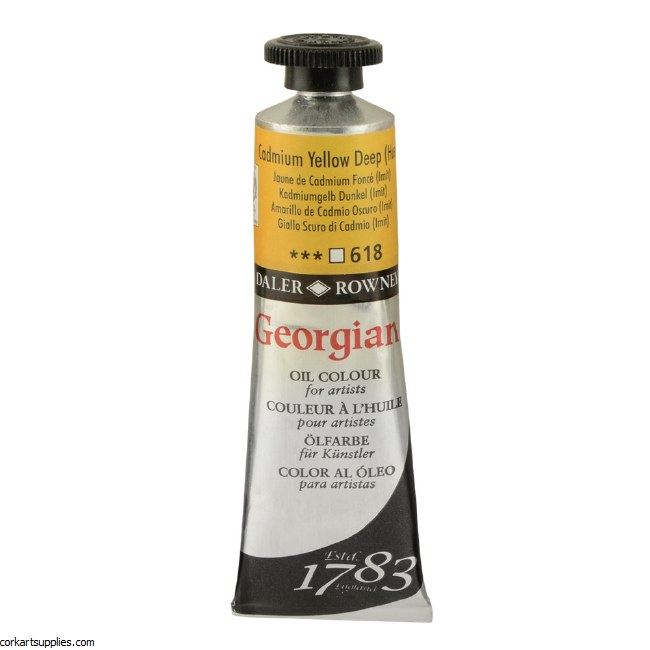 Georgian Oil Colour 38ml Cadmium Yellow Deep (Hue)